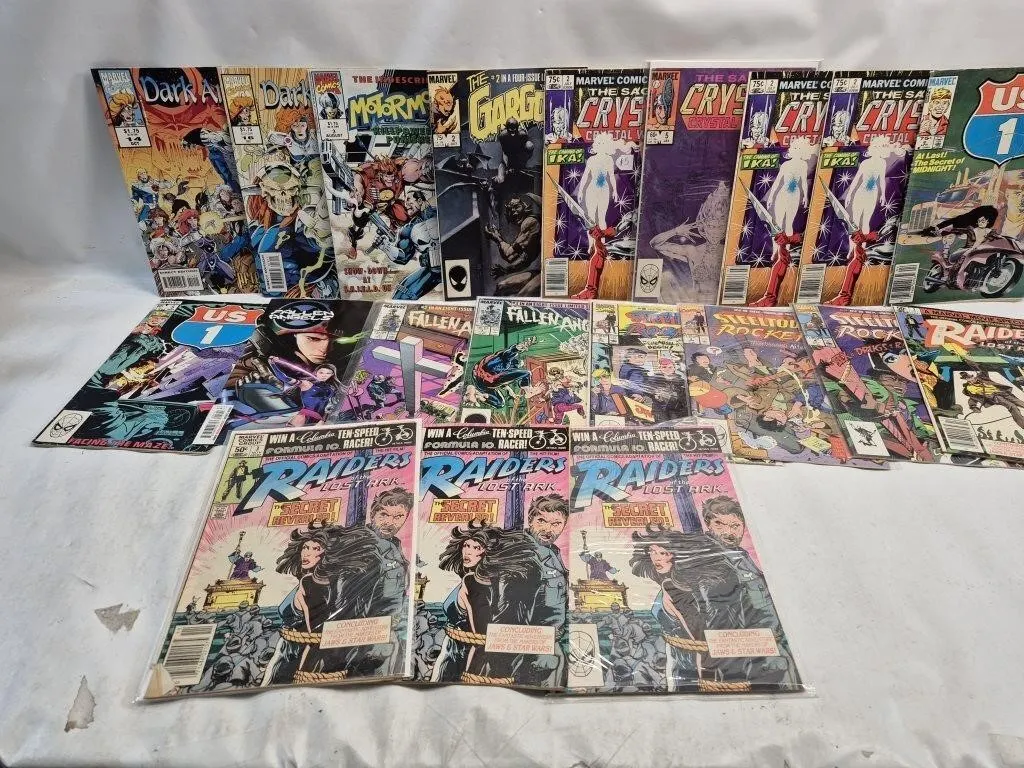 Marvel Comics Lot: Dark Angel, Gargoyle, Crystal