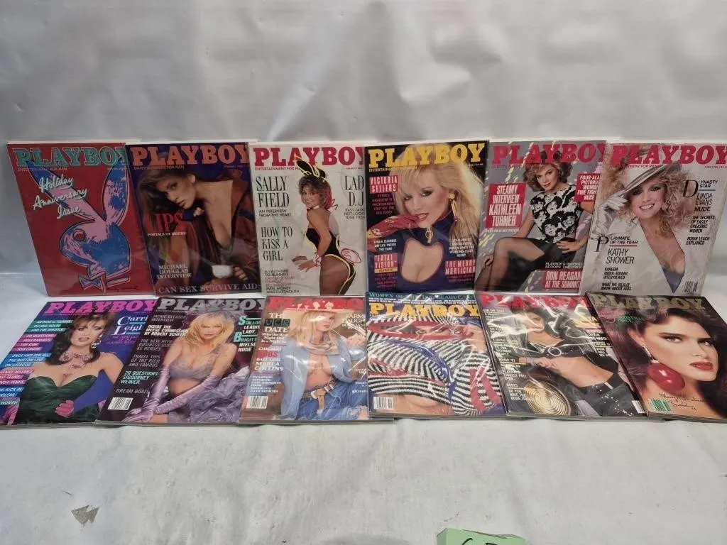 1986 Playboy Magazine Lot, 12 Issues