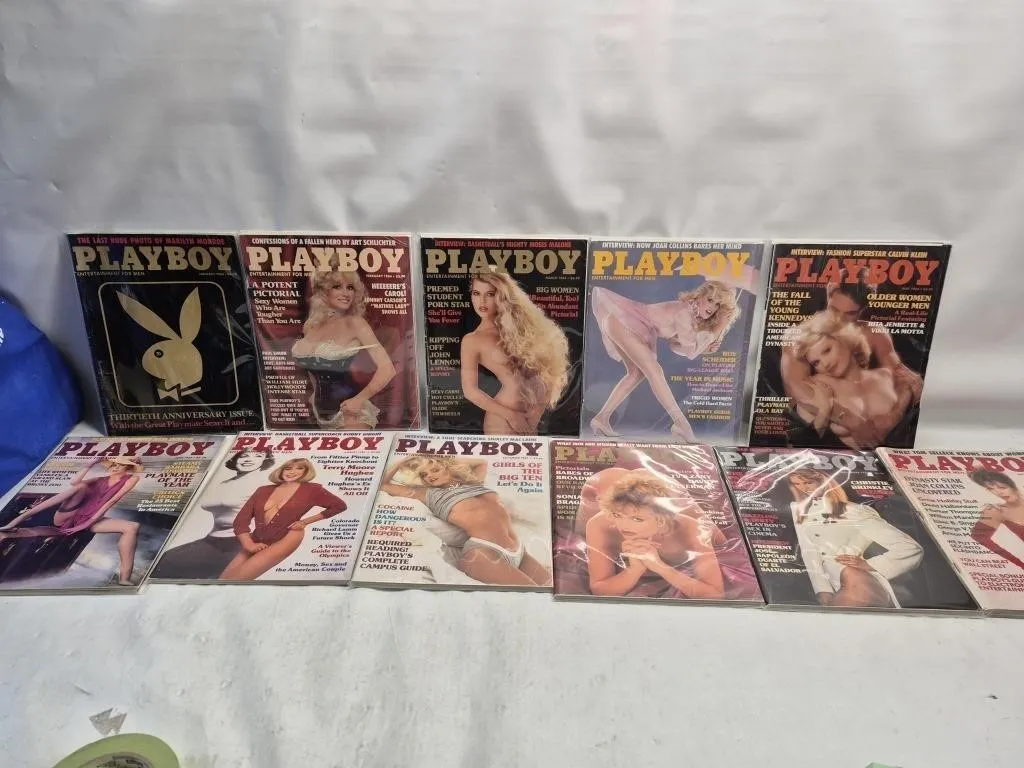 1983-1984 Playboy Magazine Lot, 11 Issues