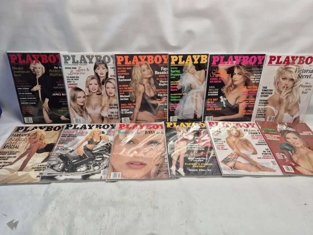 1997 Playboy Magazine Complete Year Set
