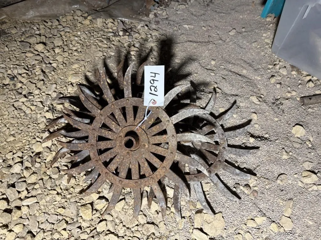 (4) Rotary Hoe Wheels