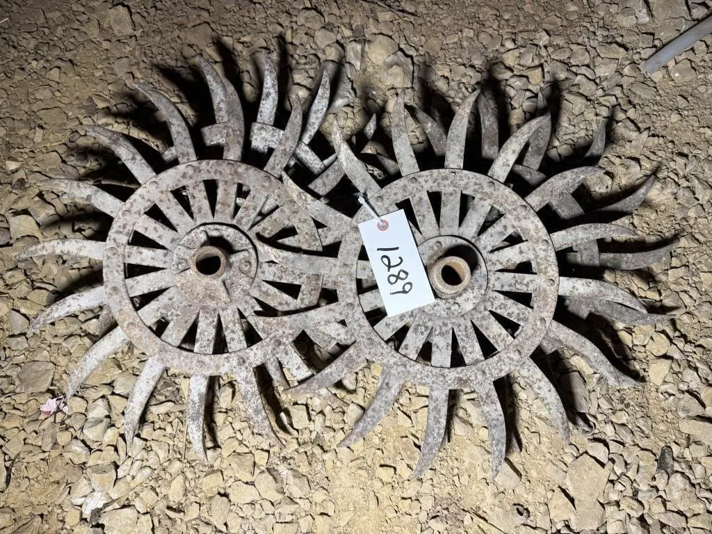 (4) Rotary Hoe Wheels
