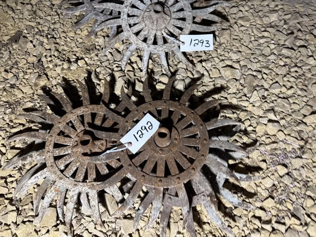 (4) Rotary Hoe Wheels