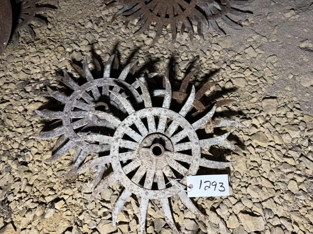 (4) Rotary Hoe Wheels