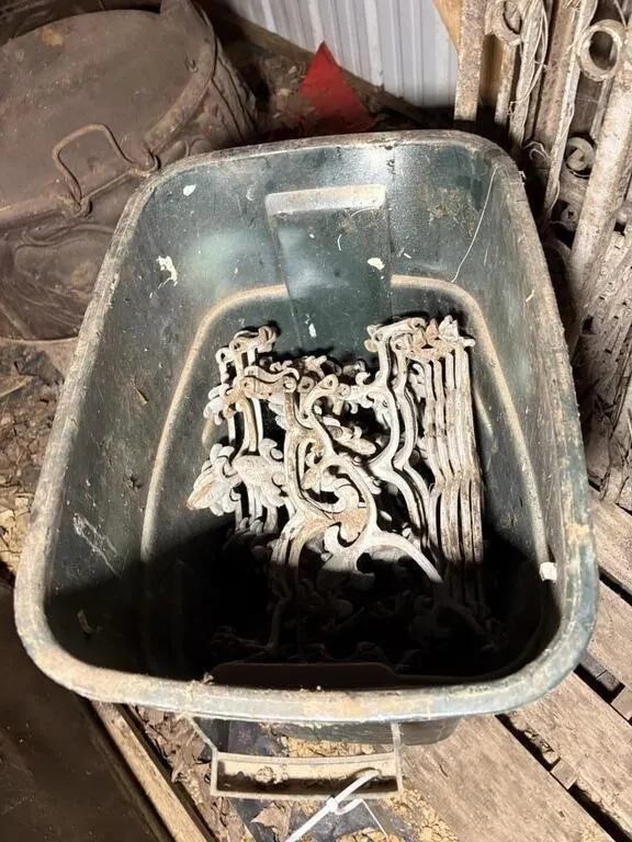 Can of Iron Fence Pieces