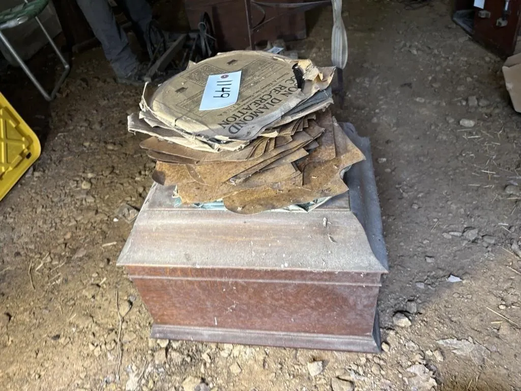 Edison Record Player & Records