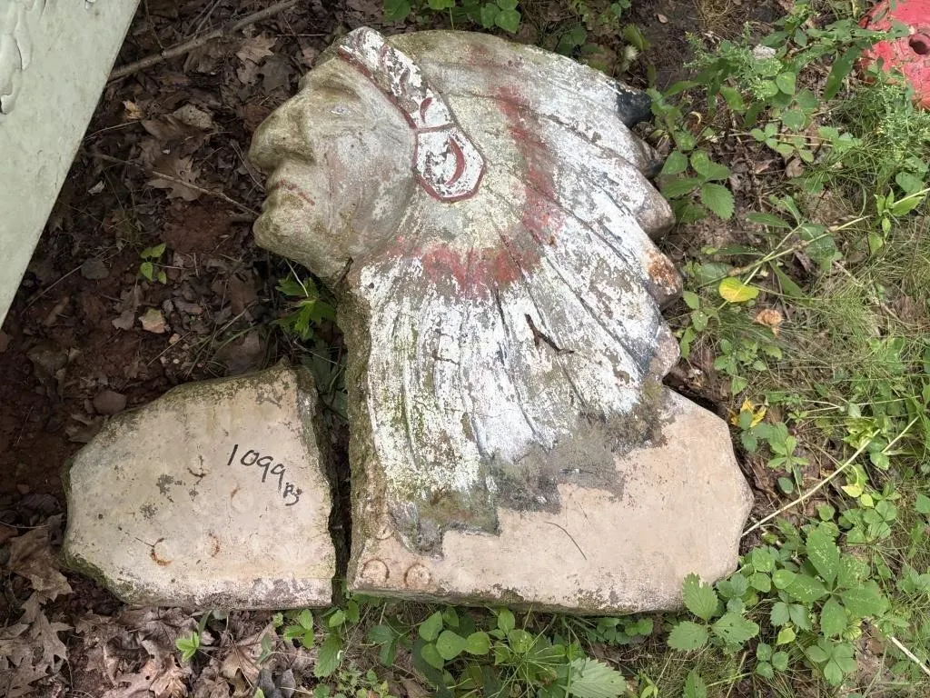 Concrete Native American Head