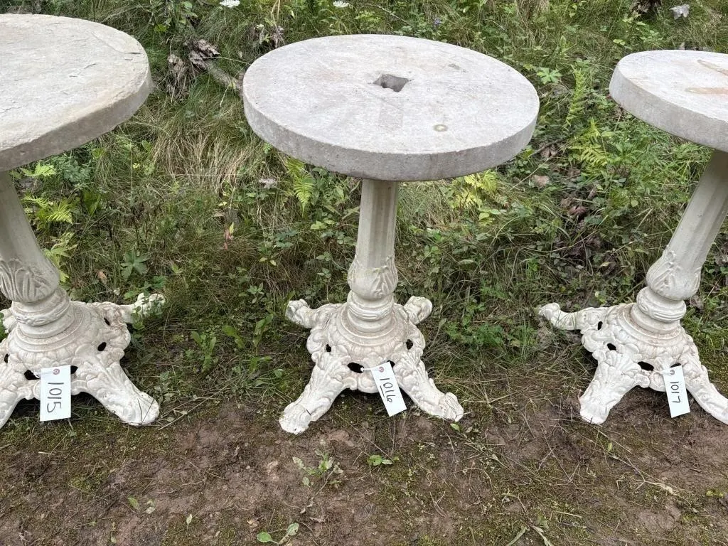 Concrete Top Garden Table