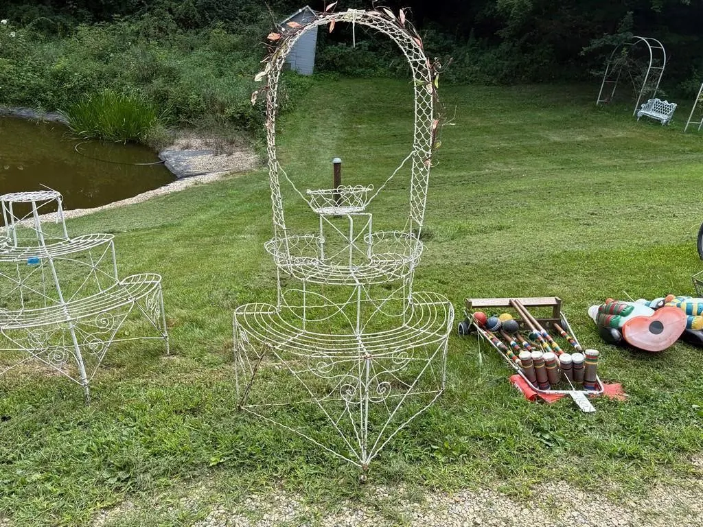 Vintage Wire Plant Stand