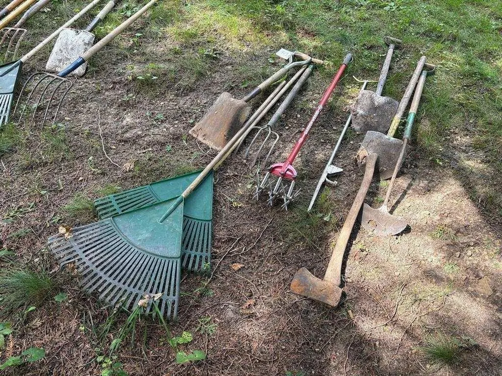 Rakes, Shovels, Axe