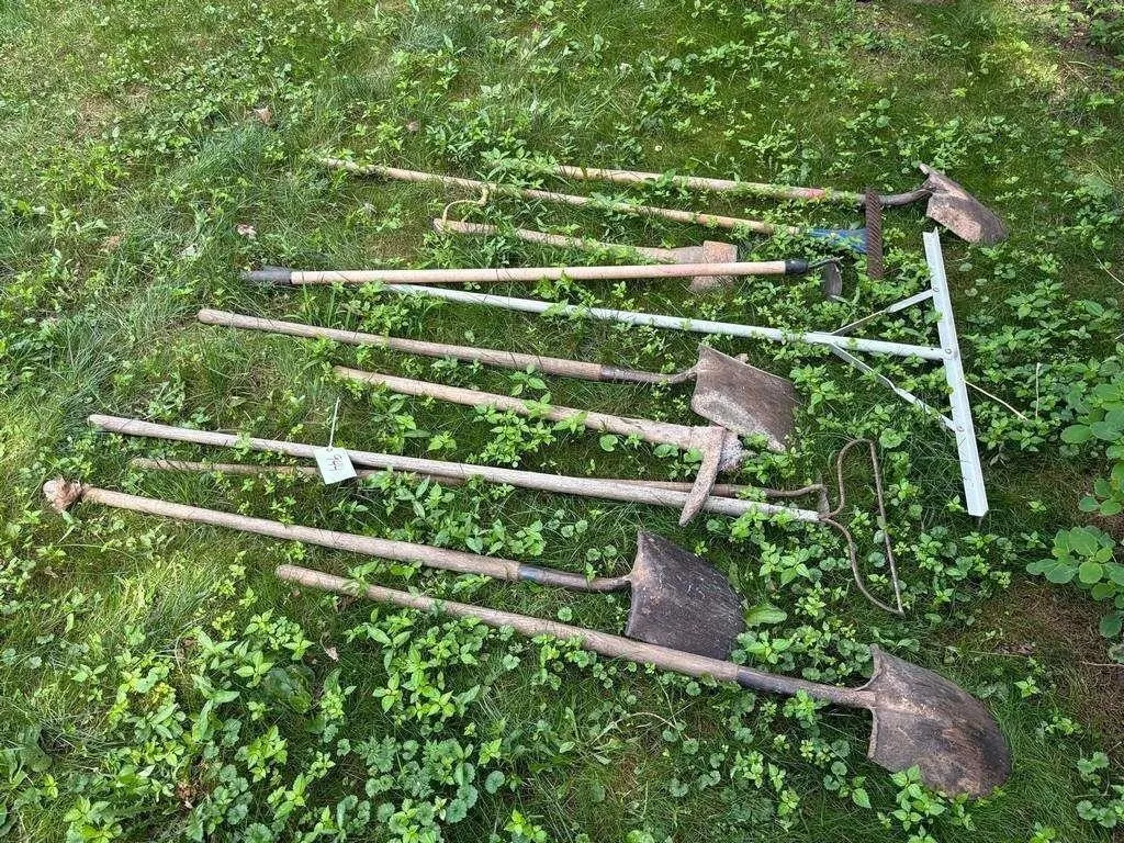 Shovels, Pickaxe, Rake, Axe
