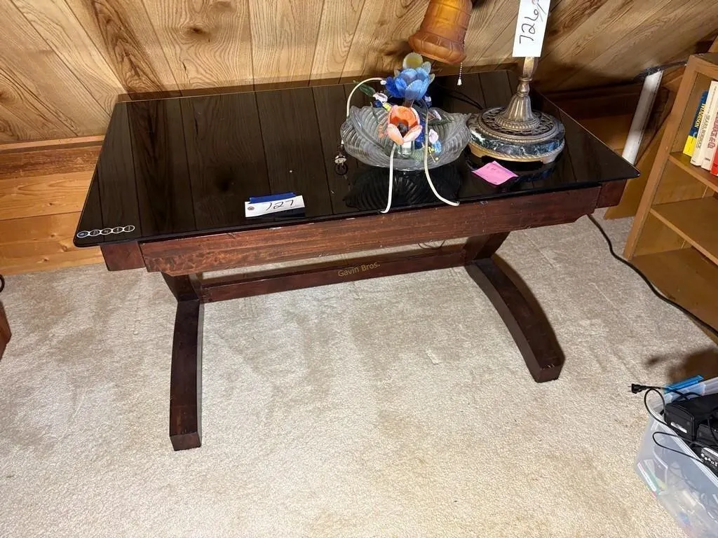 Glass Top Desk