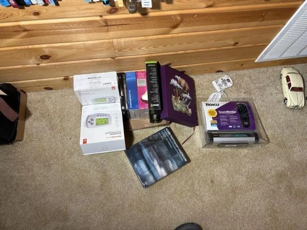 Roku Stick, Book, Thermostats etc