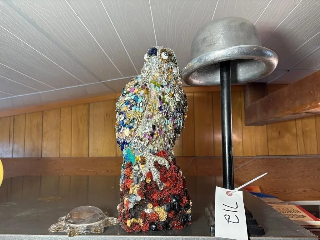 Metal Hat, Decorative Bird etc