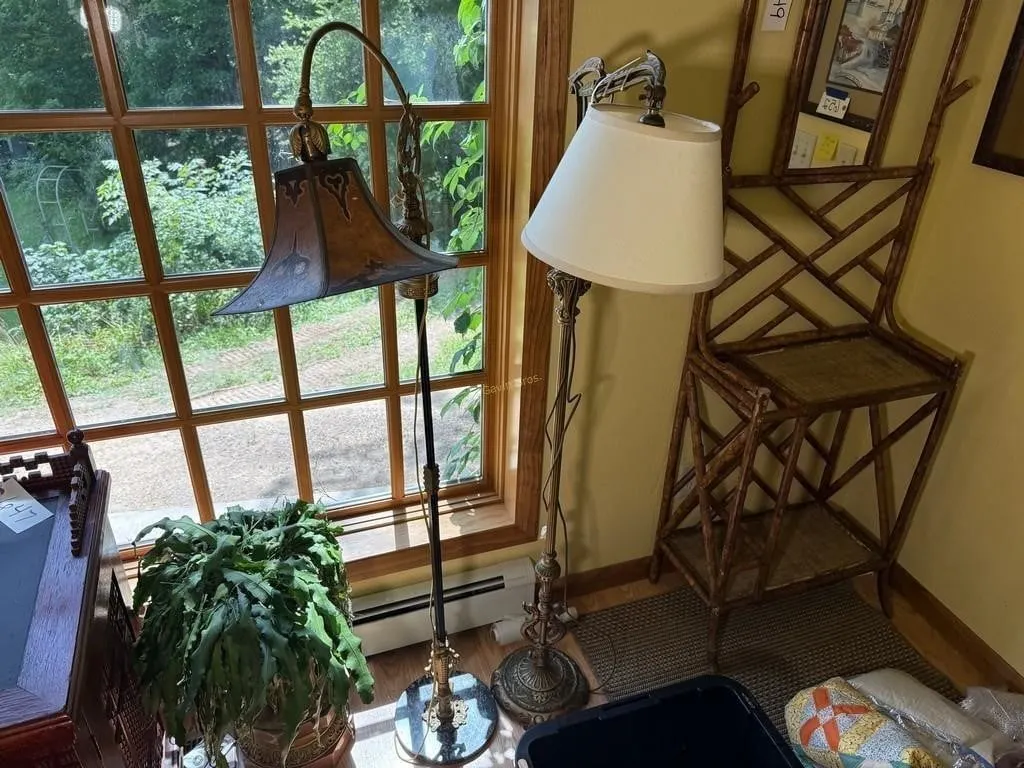 (2) Metal Floor Lamps