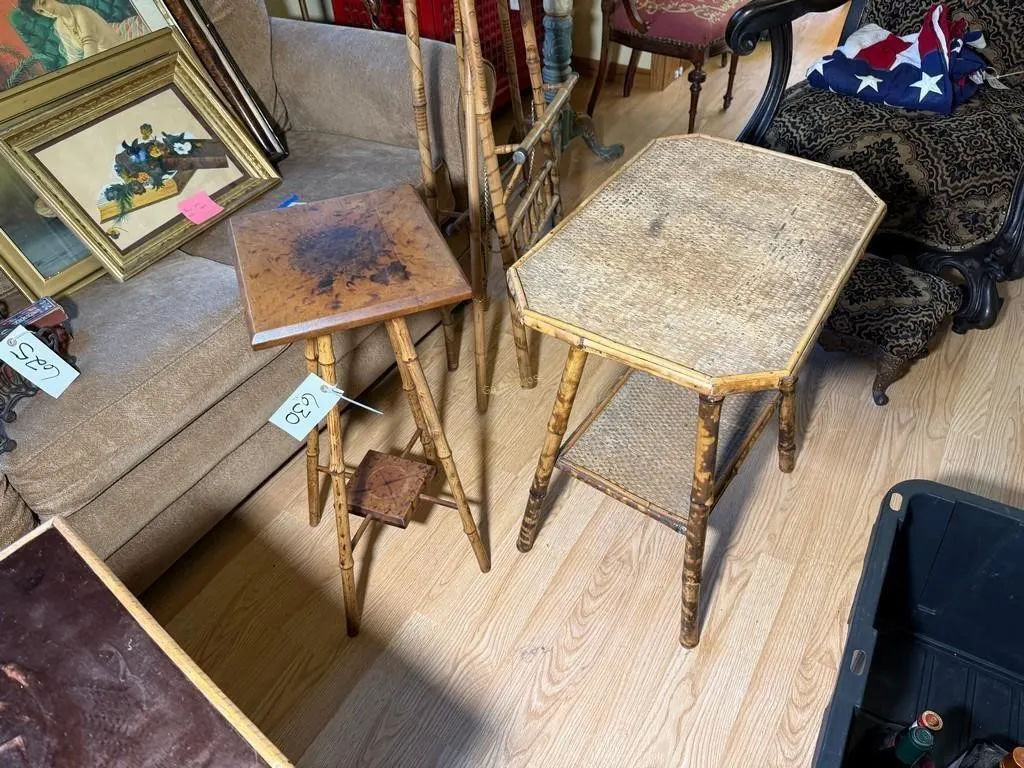 (2) Bamboo End Stands