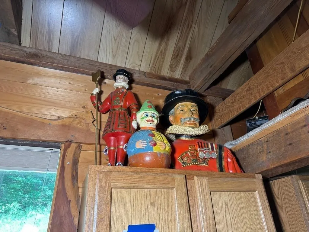 Large Bust, Clown Figurine & other