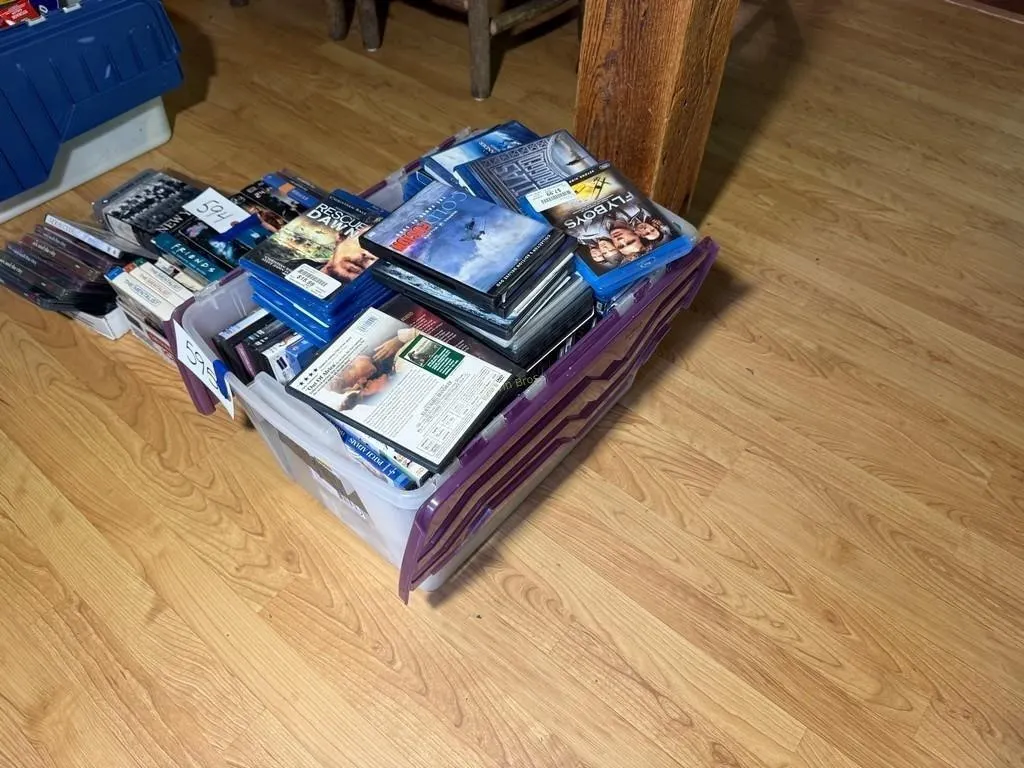 Tote of Blu-Ray & Dvds