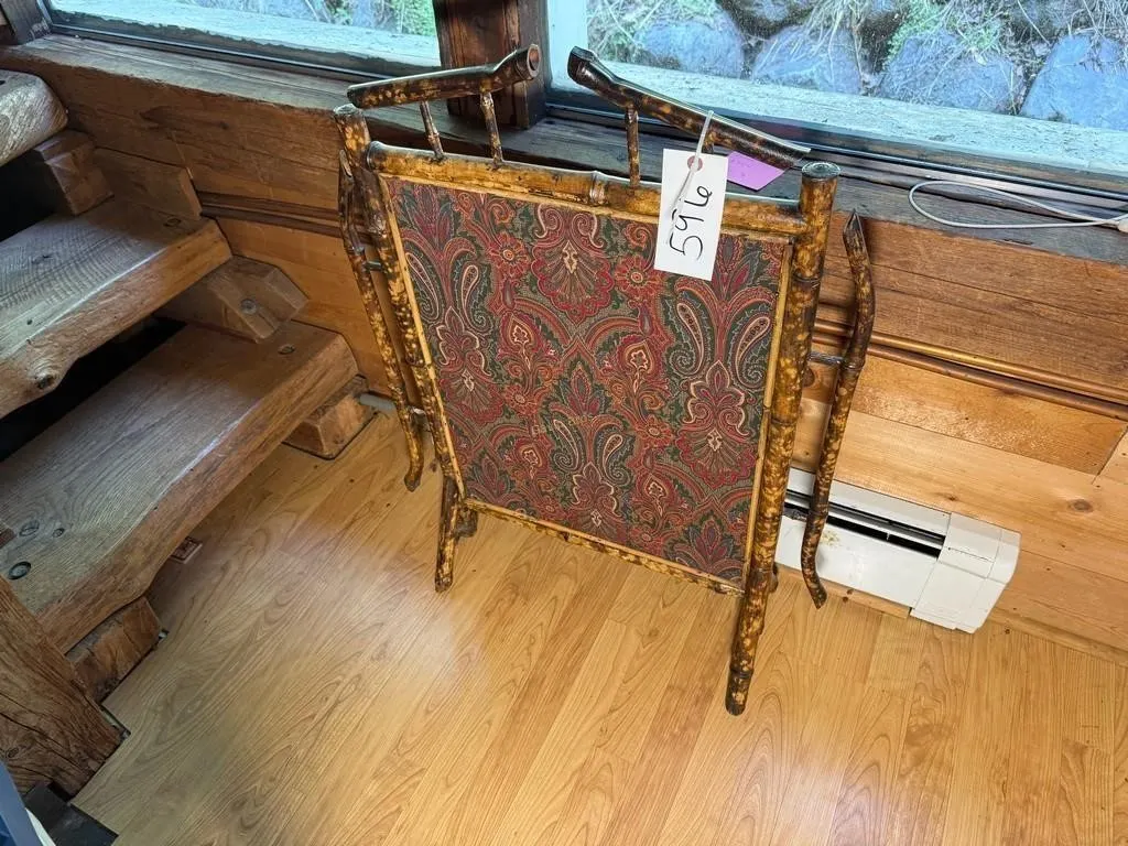 Decorative Bamboo Framed Screen