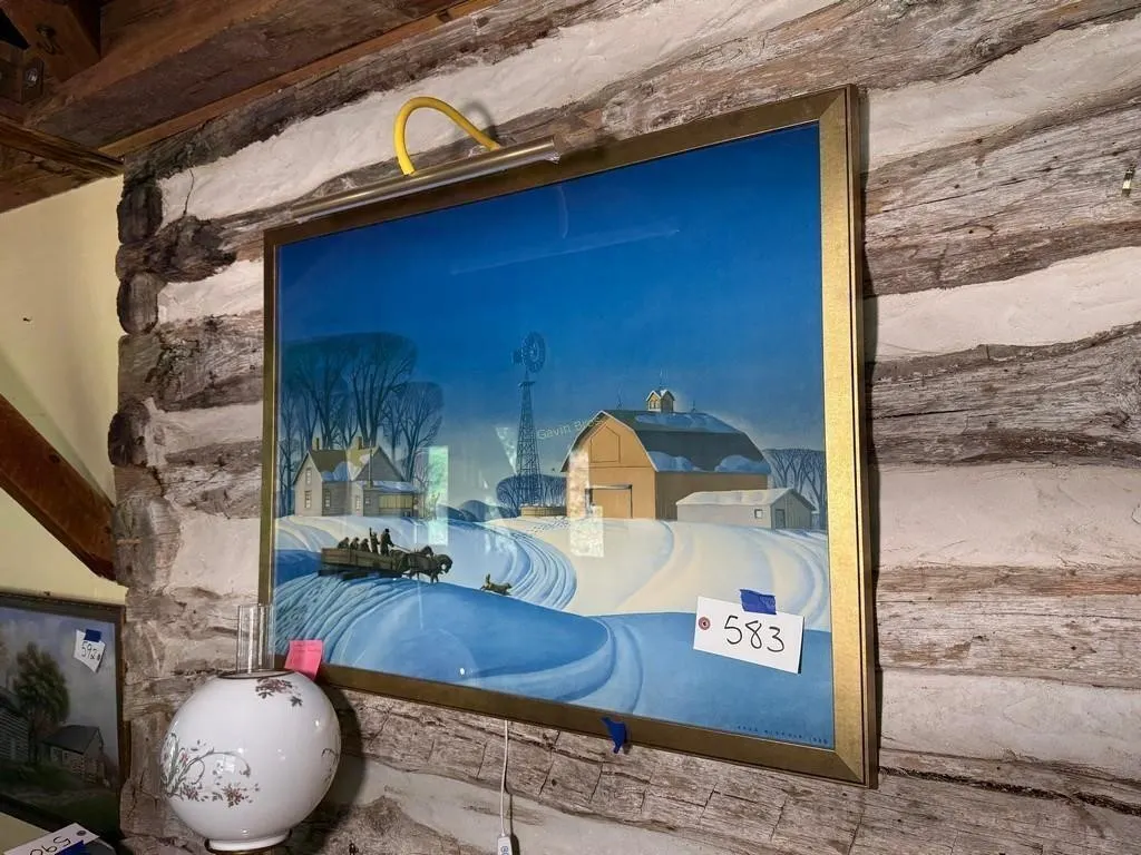 Dale Nichols Winter Painting