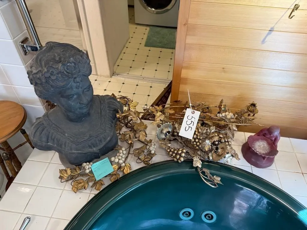 Woman Statue & Candle Holders