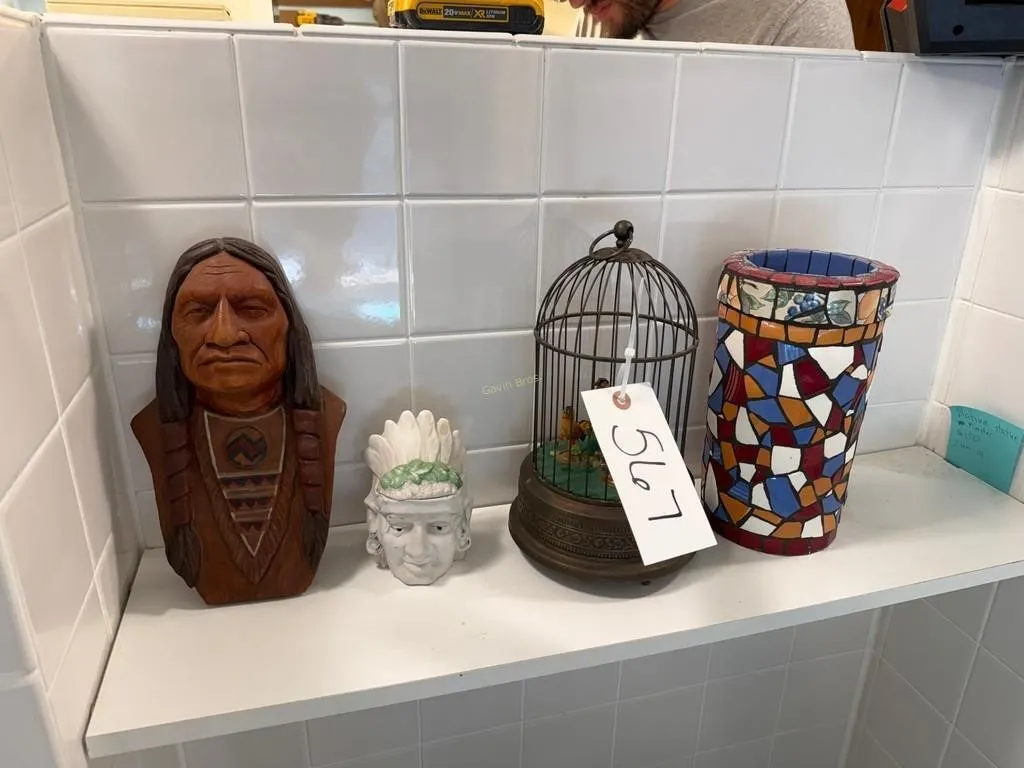 Native Statue & other Decorative Items
