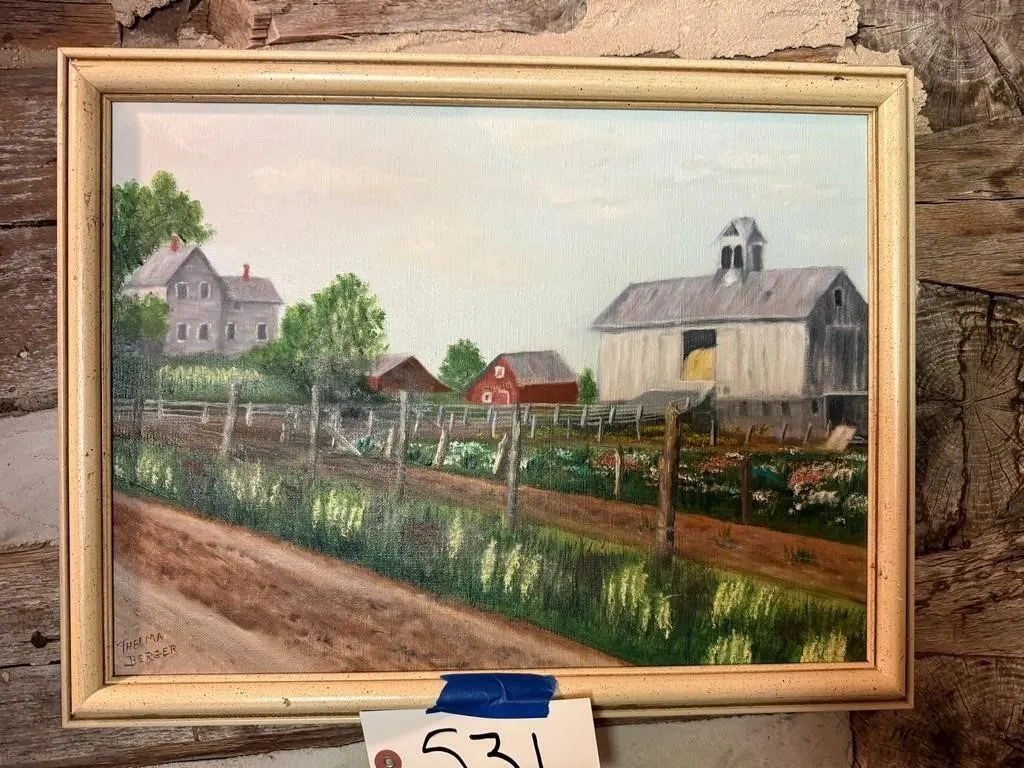 Thelma Berger Farm Painting