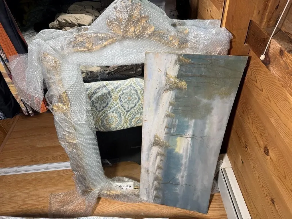 Large Wall Mirror & Painting