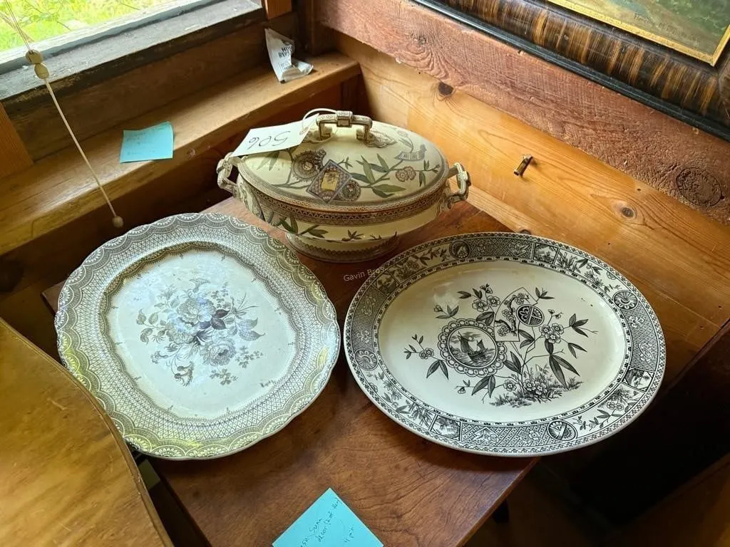 Wedgewood Bowl; Ridgeway Platter