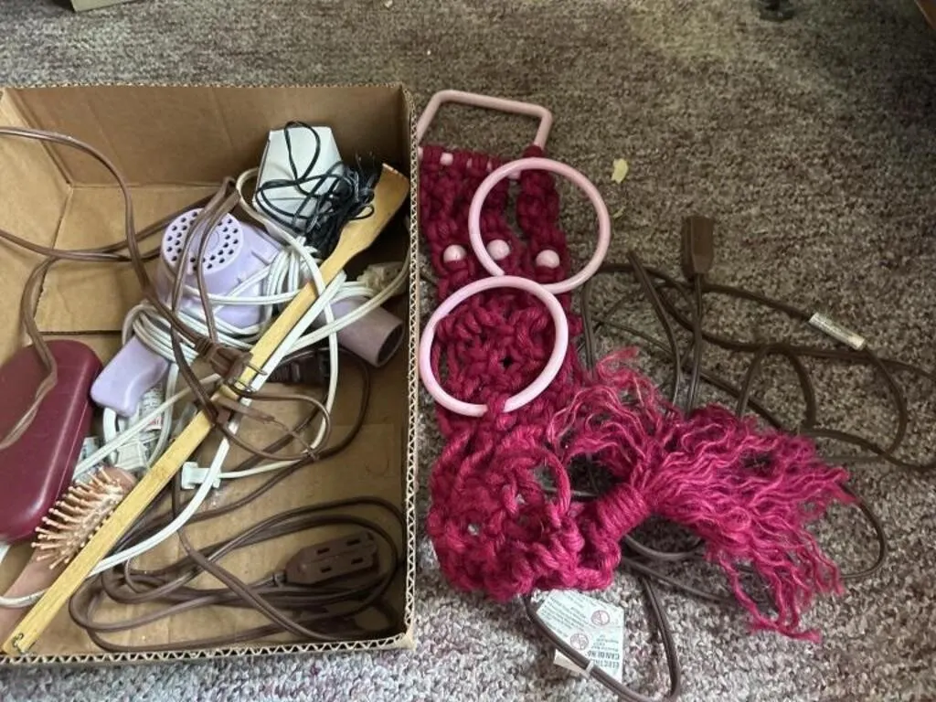 Hairdryer extension cords, power boxes, back