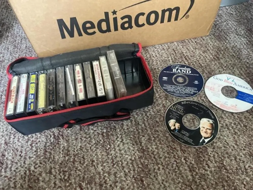 CDs and cassettes