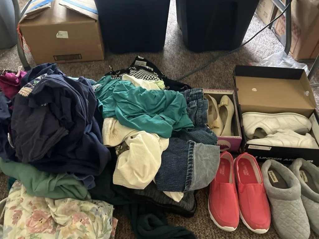 Shoes size 8 to 9 clothing 2X and 3X