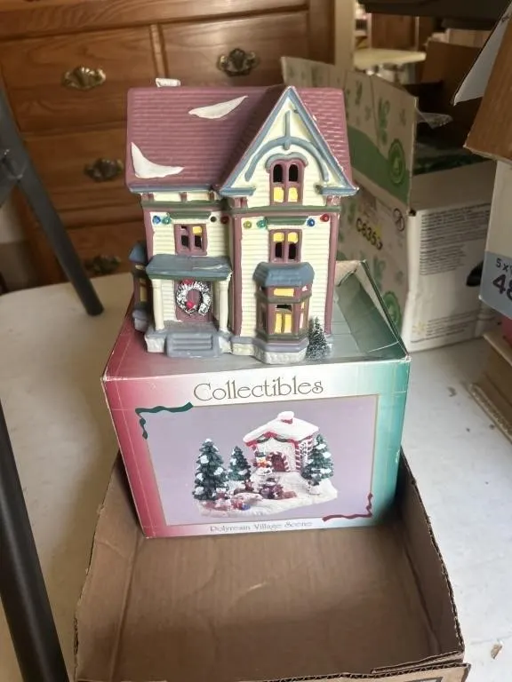 Porcelain Village scene