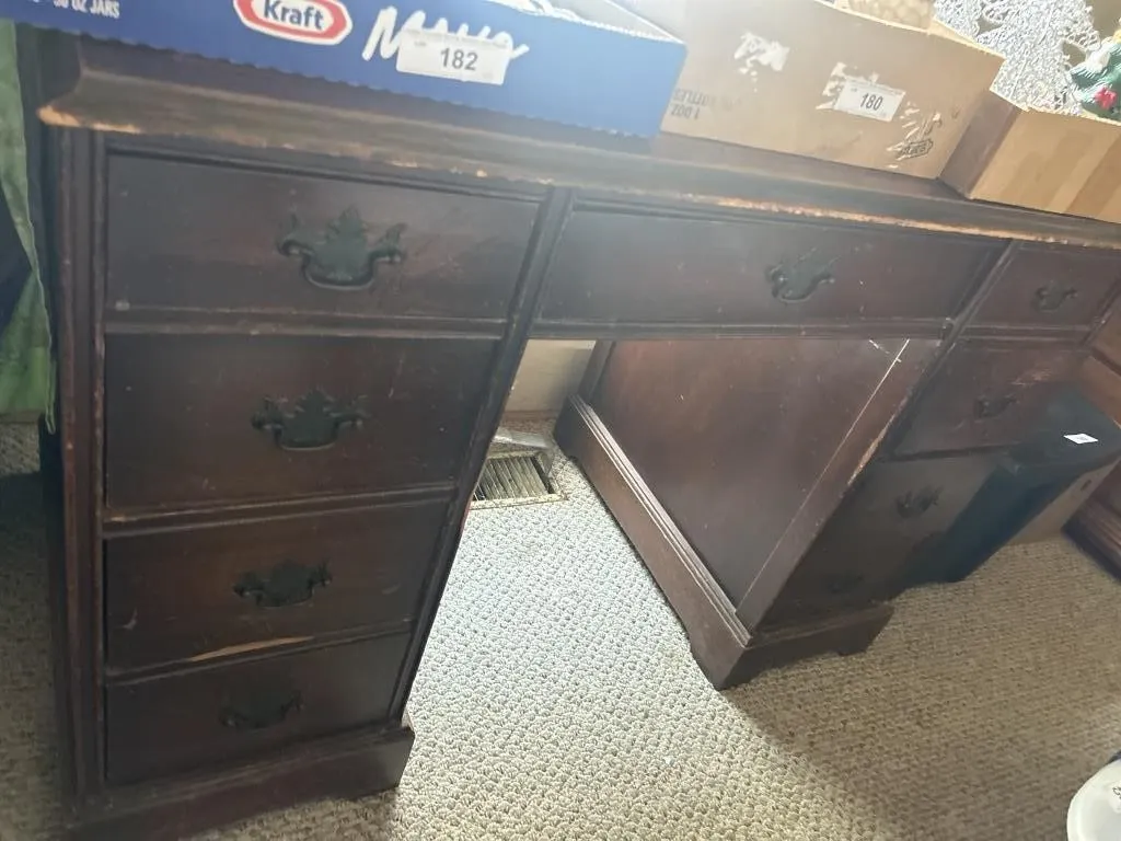 Desk content on top not included