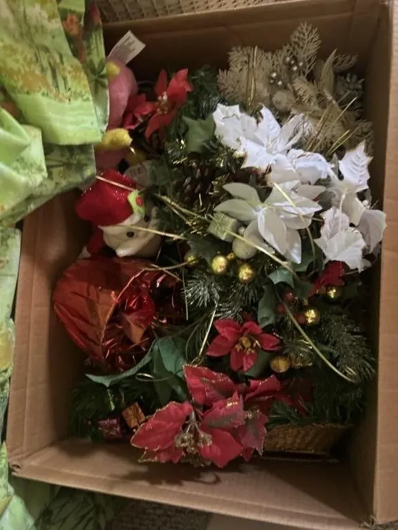 Fake flowers stuff, Santa Claus
