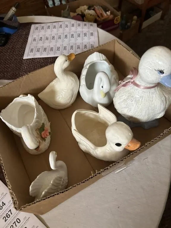Ceramic geese