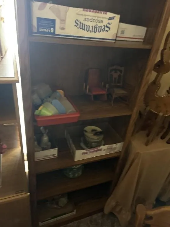 Bookshelf content not included