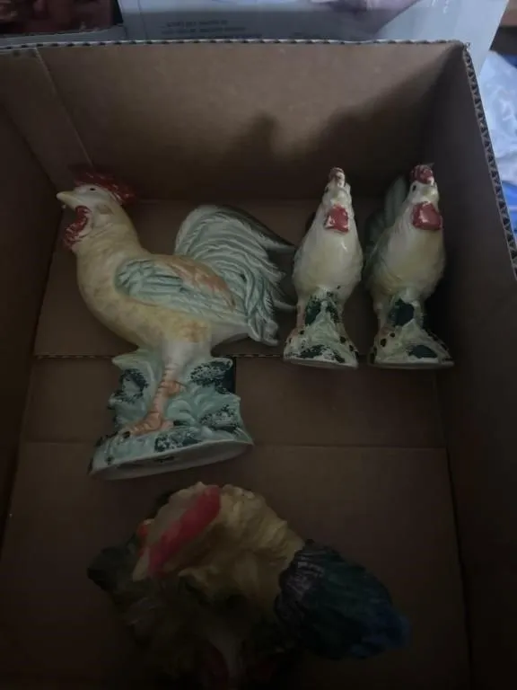 Ceramic chickens