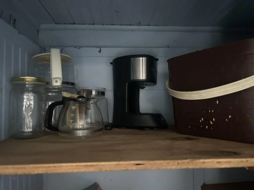 Coffee makers, picnic basket