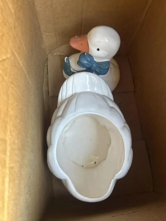 Goose cookie jar