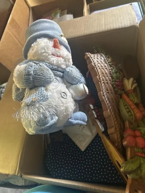 Wall decor, snowman plush. Easter wall decor,