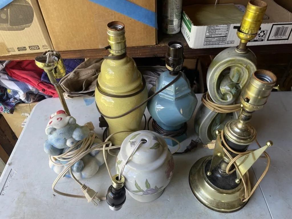 Assorted lamps