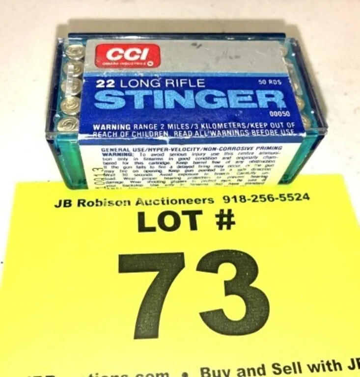 50 ROUNDS 22 LR STINGER AMMO
