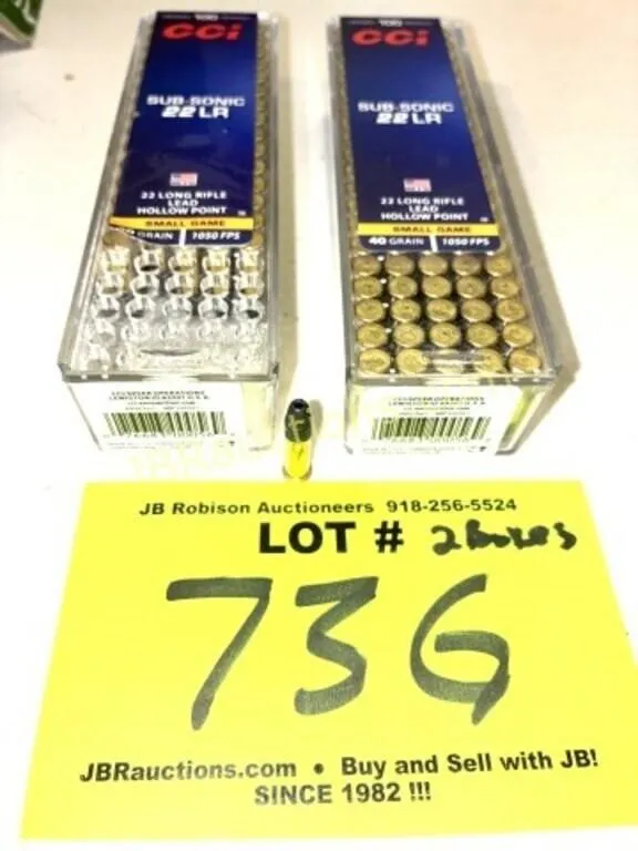 175 ROUNDS 40 GR SUBSONIC 22 LR HALLOW POINT