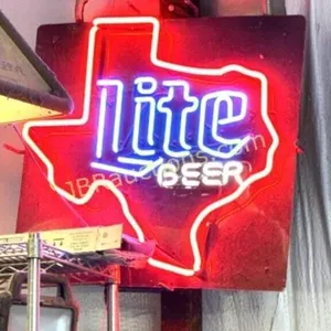 LITE BEER STATE OF TEXAS NEON SIGN