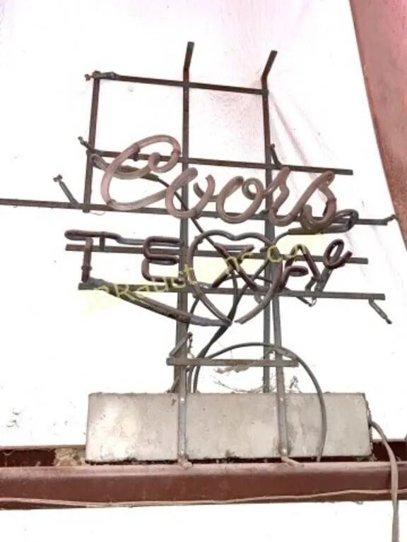 COORS TEXAS NEON SIGN- BROKEN NEON