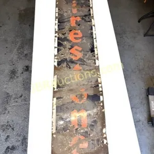 FIRESTONE PROCELIN SIGN 6'X15'W