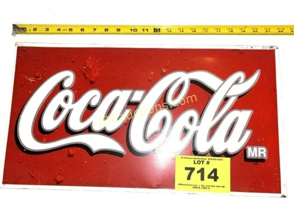 COCA-COLA APPROX 22" W MEXICAN DOUBLE SIDED SIGN