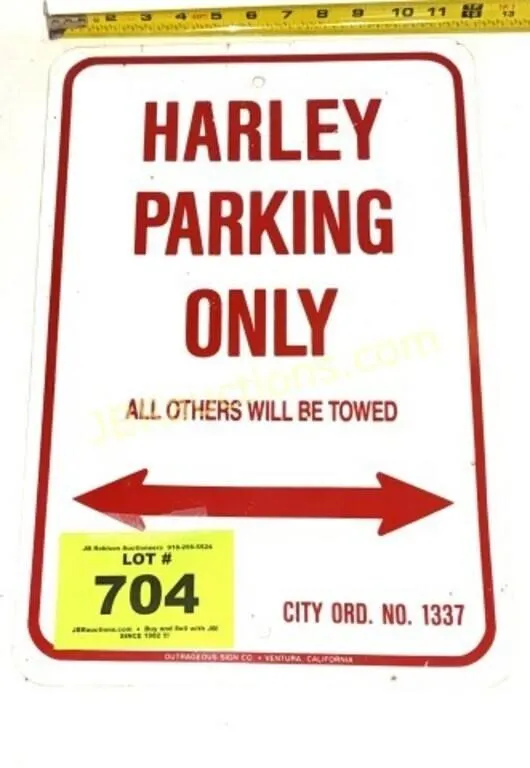 HARLEY PARKING ONLY APPROX 12" W