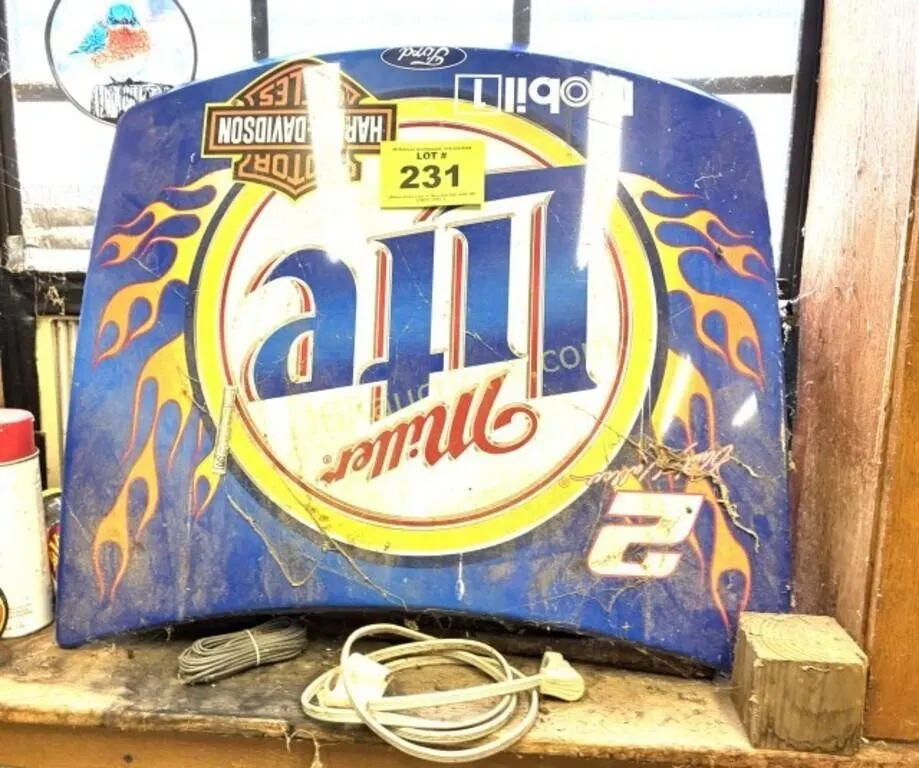 MILLER LITE HARLEY DAVIDSON MOBLIE 1 NASCAR HOOD